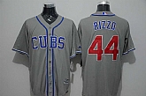 Chicago Cubs #44 Anthony Rizzo Gray Alternate New Cool Base Stitched Baseball Jersey,baseball caps,new era cap wholesale,wholesale hats